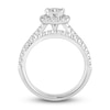 Thumbnail Image 3 of Diamond Bridal Set 1-1/2 ct tw Princess/Round 14K White Gold