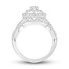 Thumbnail Image 3 of Diamond Bridal Set 1-1/2 ct tw Oval/Round 14K White Gold