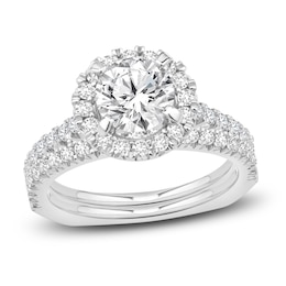 Diamond Bridal Set 1-5/8 ct tw Round 14K White Gold