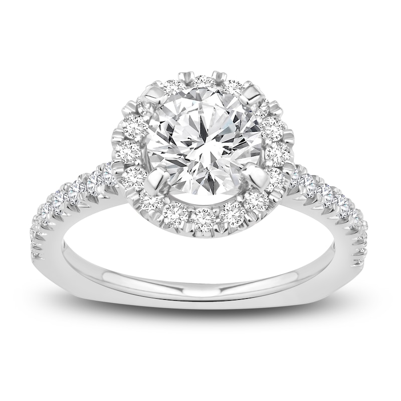 Diamond Bridal Set 1-5/8 ct tw Round 14K White Gold