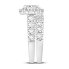 Thumbnail Image 1 of Diamond Bridal Set 3-7/8 ct tw Princess/Round 14K White Gold