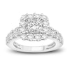 Thumbnail Image 3 of Diamond Bridal Set 3-7/8 ct tw Princess/Round 14K White Gold