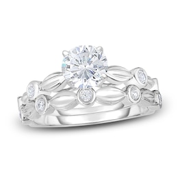 Diamond Bridal Set 7/8 ct tw Round 14K White Gold