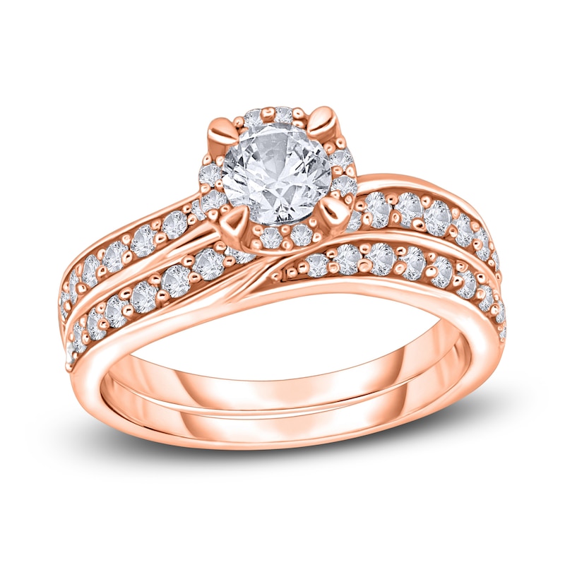 Diamond Bridal Set 1 ct tw Round 14K Rose Gold | Jared