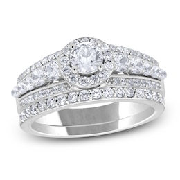 Diamond Bridal Set 1 ct tw Round 14K White Gold