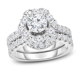 Diamond Bridal Set 2 ct tw Round 14K White Gold