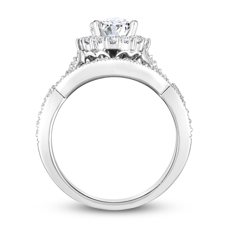 Main Image 3 of Diamond Bridal Set 1-5/8 ct tw Round 14K White Gold