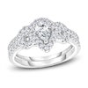 Thumbnail Image 1 of Diamond Bridal Set 7/8 ct tw Pear/Round 14K White Gold