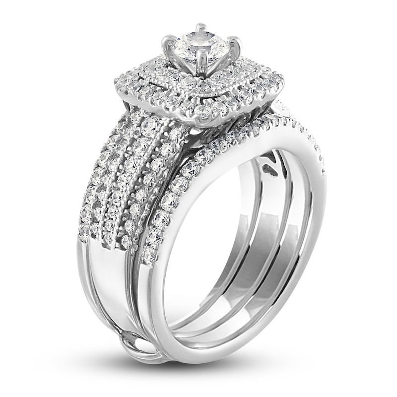 Main Image 2 of Diamond Bridal Set 1-3/4 ct tw Round 14K White Gold