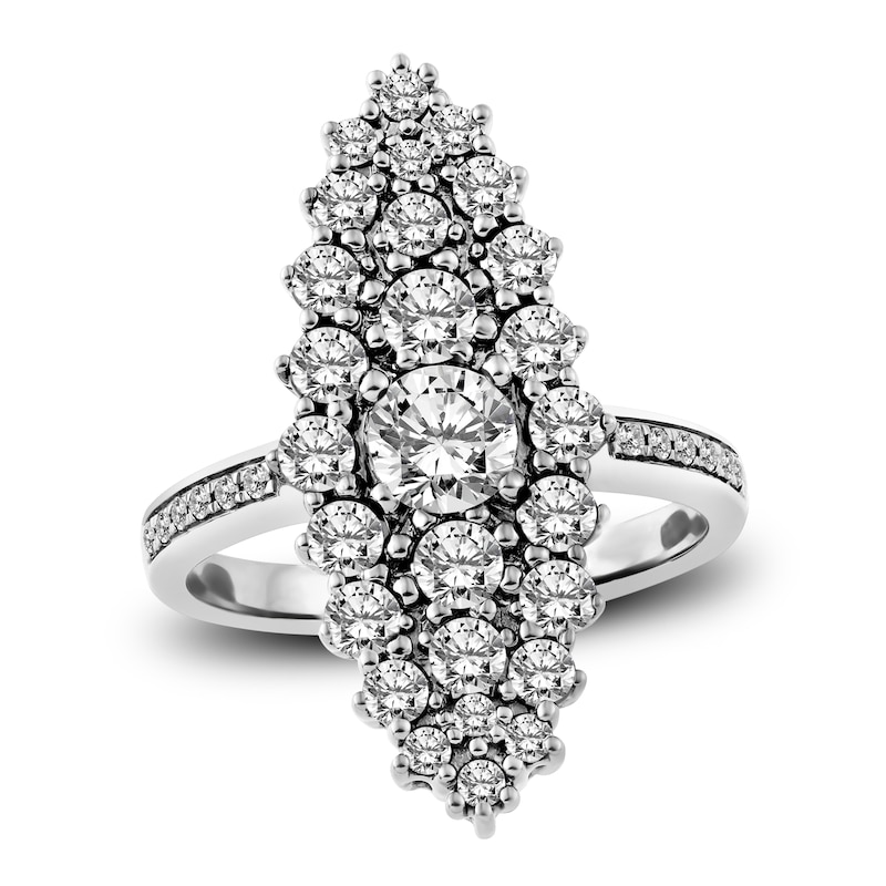 Main Image 1 of Diamond Ring 2 ct tw Round 14K White Gold