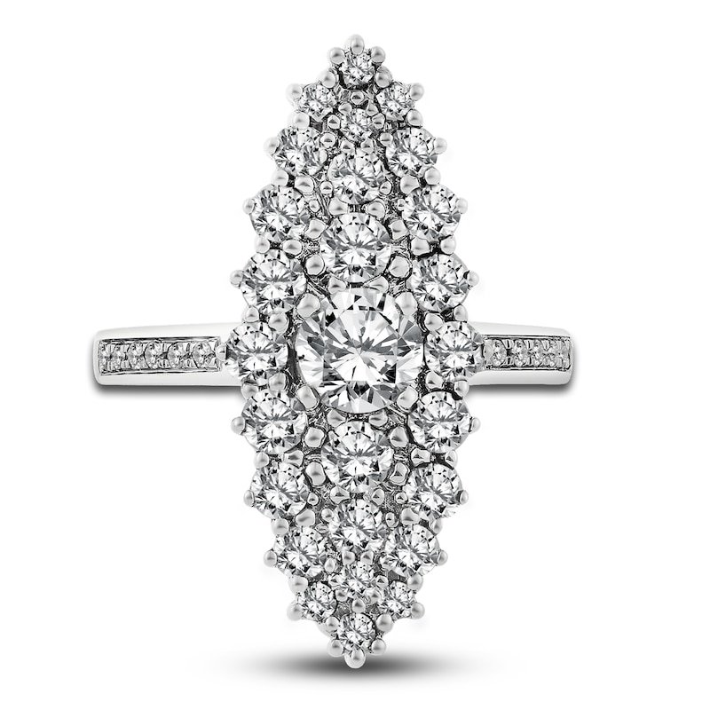 Main Image 2 of Diamond Ring 2 ct tw Round 14K White Gold