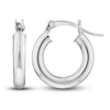 Thumbnail Image 2 of Polished Hoop Earrings 14K White Gold 15mm