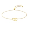 Thumbnail Image 1 of Interlocking Circle Bolo Bracelet 14K Yellow Gold