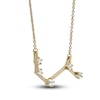 Thumbnail Image 1 of Diamond Aries Constellation Pendant Necklace 1/6 ct tw Round 14K Yellow Gold