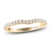 Thumbnail Image 1 of Vera Wang WISH Diamond Contour Wedding Band 1/4 ct tw Round 14K Yellow Gold