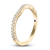 Thumbnail Image 2 of Vera Wang WISH Diamond Contour Wedding Band 1/4 ct tw Round 14K Yellow Gold