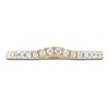 Thumbnail Image 3 of Vera Wang WISH Diamond Contour Wedding Band 1/4 ct tw Round 14K Yellow Gold