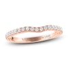 Thumbnail Image 1 of Vera Wang WISH Diamond Contour Wedding Band 1/4 ct tw Round 14K Rose Gold