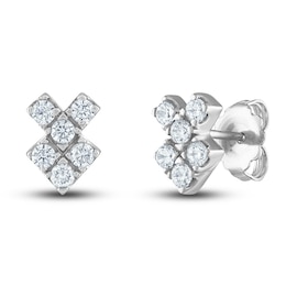 Vera Wang WISH Diamond Stud Earrings 1/2 ct tw Round 10K White Gold