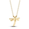 Thumbnail Image 3 of Shy Creation Diamond Accent Dragonfly Necklace Round 14K Yellow Gold 18&quot; SC55020407V2