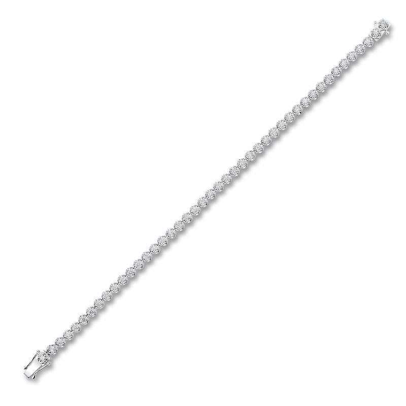 Main Image 2 of Shy Creation Diamond Tennis Bracelet 1 ct tw Round 14K White Gold 7&quot; SC55024353