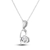 Thumbnail Image 2 of Diamond Pendant Necklace 1/10 ct tw Round 14K White Gold 18&quot;