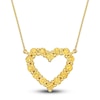 Thumbnail Image 1 of Natural Citrine Heart Necklace 10K Yellow Gold 17&quot;