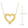 Thumbnail Image 2 of Natural Citrine Heart Necklace 10K Yellow Gold 17&quot;