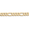 Thumbnail Image 2 of Solid Flat Figaro Chain Necklace 14K Yellow Gold 22&quot; 8.75mm