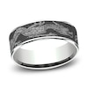 Thumbnail Image 0 of Men's Script Wedding Band 14K White Gold/Tantalum 7.5mm