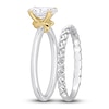 Thumbnail Image 1 of Y-Knot Diamond Bridal Set 1 ct tw Oval 14K White Gold (I/I1)