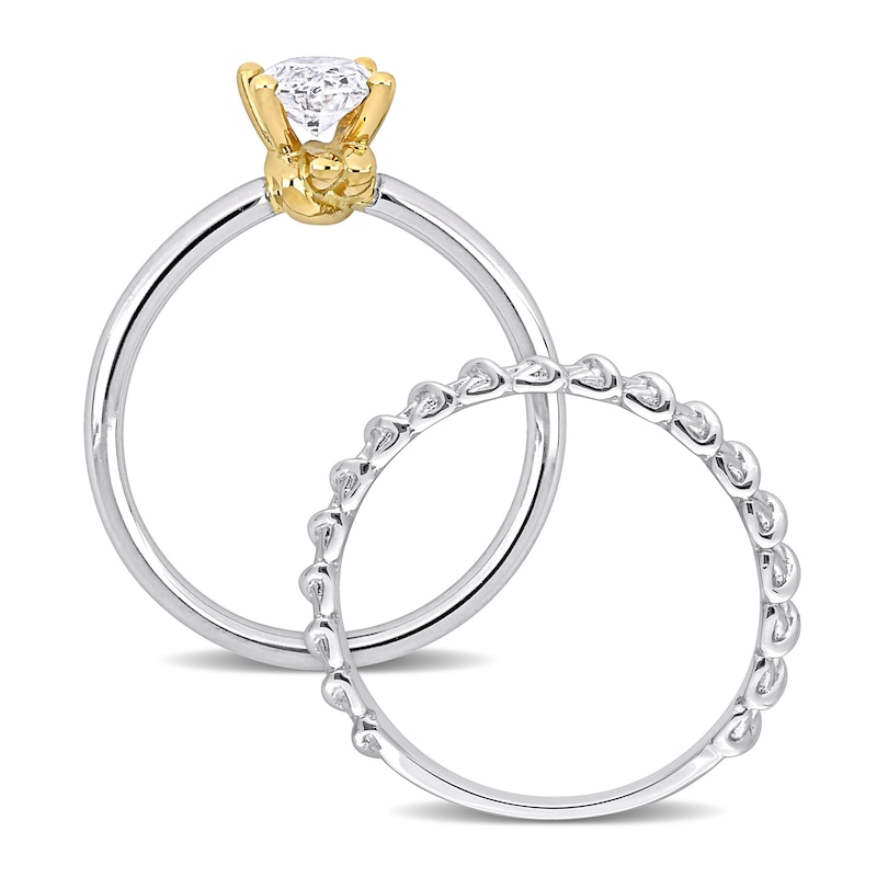 Y-Knot Diamond Bridal Set 1 ct tw Oval 14K White Gold (I/I1)