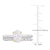 Thumbnail Image 3 of Y-Knot Diamond Bridal Set 1 ct tw Oval 14K White Gold (I/I1)