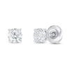 Thumbnail Image 1 of Lab-Created Diamond Solitaire Earrings 1/2 ct tw Round 14K White Gold (SI2/F)