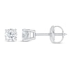 Thumbnail Image 2 of Lab-Created Diamond Solitaire Earrings 1/2 ct tw Round 14K White Gold (SI2/F)