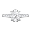 Thumbnail Image 1 of Diamond Halo Engagement Ring 1 ct tw Round 14K White Gold