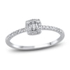 Thumbnail Image 1 of Diamond Ring 1/5 ct tw Baguette/Round 14K White Gold