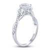 Thumbnail Image 2 of Diamond Twist Engagement Ring 1-1/3 ct tw Oval/Round 14K White Gold