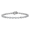 Thumbnail Image 1 of Round & Marquise-Cut Diamond Tennis Bracelet 2-3/4 ct tw 14K White Gold