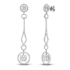 Thumbnail Image 1 of Princess, Marquise & Round-Cut Diamond Earrings 2-5/8 ct tw 14K White Gold