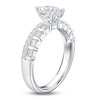 Thumbnail Image 2 of Pear, Baguette & Round-Cut Diamond Engagement Ring 1 ct tw 14K White Gold