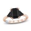 Thumbnail Image 0 of Pnina Tornai Emerald-Cut Black Diamond Engagement Ring 2-1/4 ct tw 14K Rose Gold