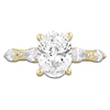 Thumbnail Image 3 of Lab-Created Diamond Oval-Cut Engagement Ring 2-1/2 ct tw 14K Yellow Gold