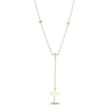 Thumbnail Image 3 of Shy Creation Diamond Accent Cross Lariat Necklace 14K Yellow Gold 18&quot; SC55026529