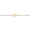 Thumbnail Image 3 of Children's Paw Print Necklace 14K Yellow Gold 13&quot;