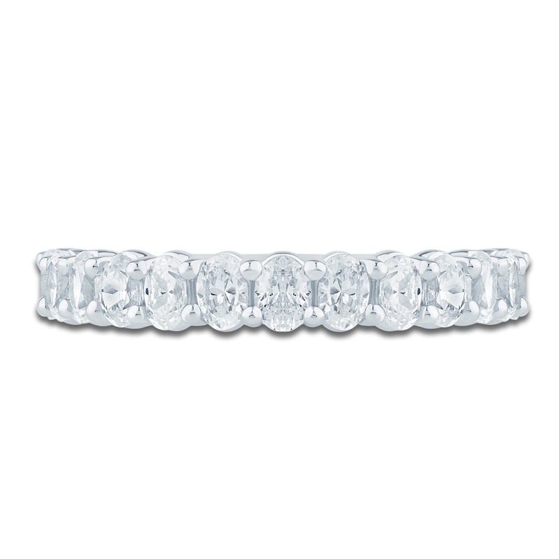 Main Image 3 of Pnina Tornai Oval-Cut Diamond Anniversary Ring 1-1/3 ct tw 14K White Gold