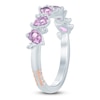 Thumbnail Image 2 of Pnina Tornai Pear-Shaped Natural Light Amethyst & Diamond Anniversary Ring 1/6 ct tw 14K White Gold