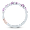 Thumbnail Image 4 of Pnina Tornai Pear-Shaped Natural Light Amethyst & Diamond Anniversary Ring 1/6 ct tw 14K White Gold