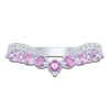 Thumbnail Image 3 of Pnina Tornai Natural Light Amethyst & Diamond Chevron Anniversary Ring 1/6 ct tw 14K White Gold