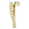 Thumbnail Image 2 of Shy Creation Diamond & Natural Tsavorite Garnet Snake Wrap Ring 1/15 ct tw 14K Yellow Gold SC55024908Z7